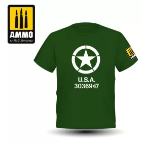   A.MIG-8077L Rövid ujjú póló - T-SHIRT Star U.S.A /Camiseta Estrella U.S.A. size L