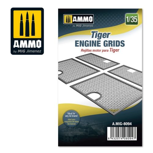 A.MIG-8094 Feljavító készlet: Tiger Engine Grids 1/35
