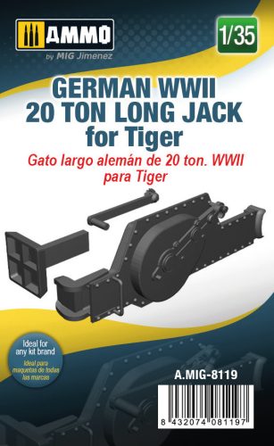 A.MIG-8119 German WWII 20 ton Long Jack for Tiger 1/35