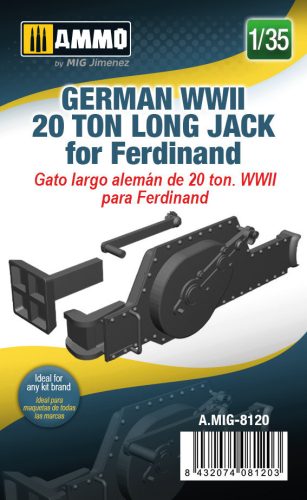 A.MIG-8120 Feljavító készlet: German WWII 20 ton Long Jack for Ferdinand 1/35