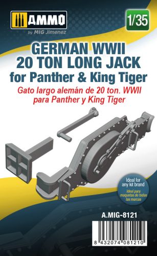 A.MIG-8121 Feljavító készlet: German WWII 20 ton Long Jack for Panther & King Tiger 1/35