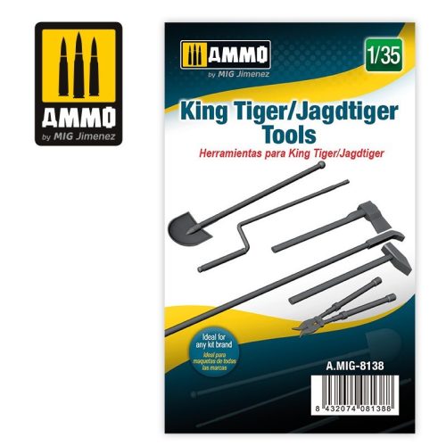 A.MIG-8138 Feljavítő készlet: King Tiger/Jagdtiger Tools 1/35