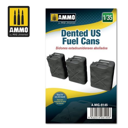 A.MIG-8145 Feljavító készlet: Dented US Fuel Cans 1/35