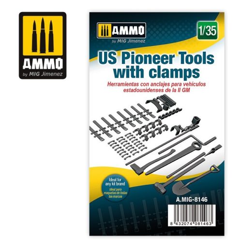 A.MIG-8146 Feljavító készlet: US Pioneer Tools with clamps 1/35