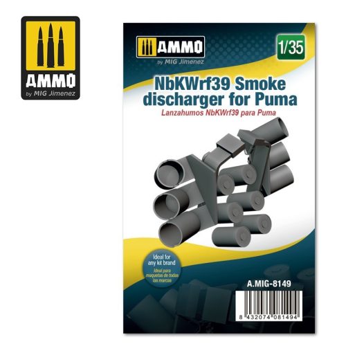 A.MIG-8149 Feljavító készlet: NbKWrf 39 Smoke Discharger for Puma 1/35