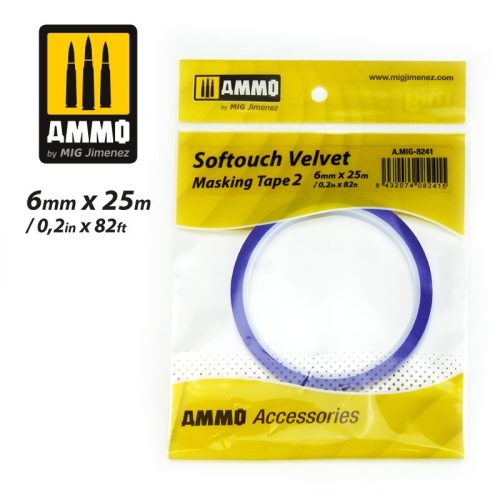 A.MIG-8241 Maszkolószalag - Softouch Velvet Masking Tape #2 (6mm x 25M)
