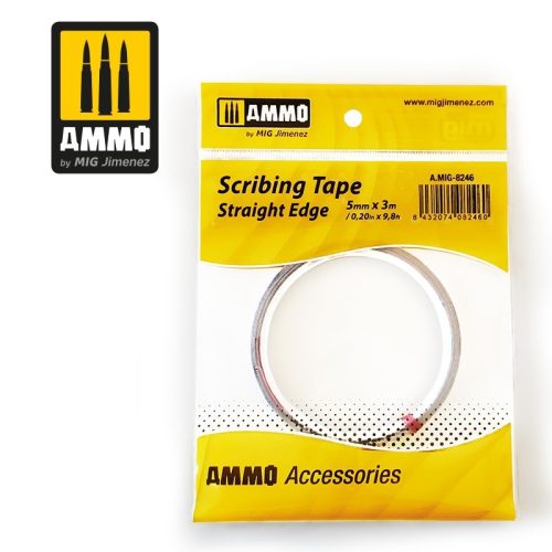 A.MIG-8246 Gravírozószalag - Scribing Tape - Straight Edge (5mm x 3m)