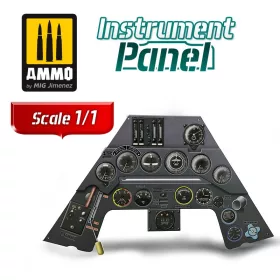   A.MIG-8282 Focke Wulf Fw 190 A3 - Instrument Panel - Műszerfal replica 1/1