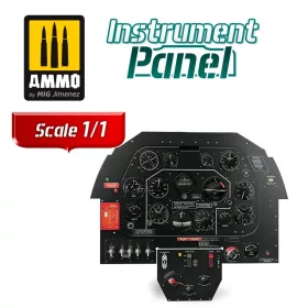   A.MIG-8288 North American P-51D Mustang - Instrument Panel - Műszerfal replica 1/1