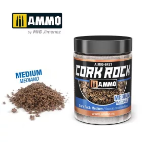   A.MIG-8421 TERRAFORM CORK ROCK Medium (Jar 100ml) - Parafa őrlemény - közepes