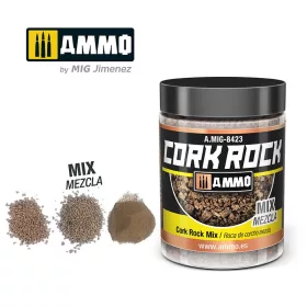   A.MIG-8423 TERRAFORM CORK ROCK Mix (Jar 100ml) - Parafa őrlemény - mix