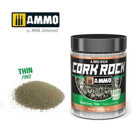   A.MIG-8424 TERRAFORM CORK ROCK Stone Grey Thin (Jar 100ml) - Szürke parafa őrlemény - finom