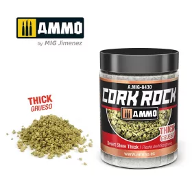   A.MIG-8430 TERRAFORM CORK ROCK Desert Stone Thick (Jar 100ml) - Homoksárga parafa őrlemény - durva