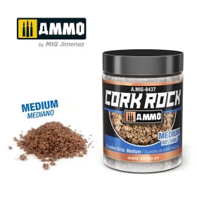  A.MIG-8437 TERRAFORM CORK ROCK Crushed Brick Medium (Jar 100ml) - Téglavörös parafa őrlemény - közepes