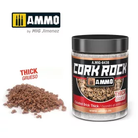   A.MIG-8438 TERRAFORM CORK ROCK Crushed Brick Thick (Jar 100ml) - Téglavörös parafa őrlemény - durva