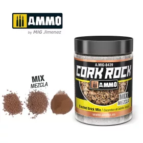   A.MIG-8439 TERRAFORM CORK ROCK Crushed Brick Mix (Jar 100ml) - Téglavörös parafa őrlemény - mix