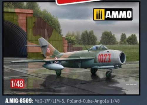 A.MIG-8509 Mig-17F / Lim-5 Poland - Cuba - Angola repülőgép makett 1/48