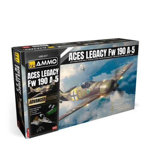 A.MIG-8517 Aces Legacy Focke Wulf 190 A-5 Advanced Edition repülőgép makett 1/48