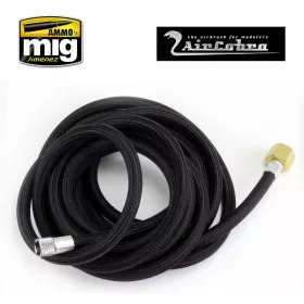   A.MIG-8655 10 foot braided air hose 1/8" X 1/4" az AirCobra és más festékszóróhoz ~3 m légtömlő