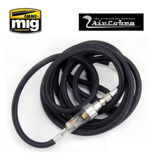 A.MIG-8657 10 foot braided air hose w/ moisture trap az AirCobra és más festékszóróhoz ~3 