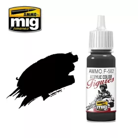   A.MIG-F502 FIGURES PAINTS OUTLINING BLACK - Fekete akril makett festék figurafestéshez