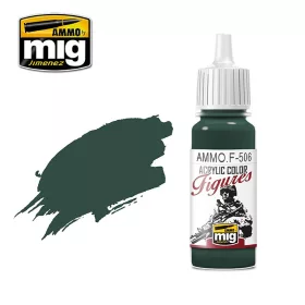   A.MIG-F506 FIGURES PAINTS MEDIUM RUSSIAN GREEN FS-34092 - Orosz középzöld akril makett festék figurafestéshez