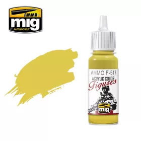   A.MIG-F517 FIGURES PAINTS PALE GOLD YELLOW - Halvány aranysárga akril makett festék figurafestéshez