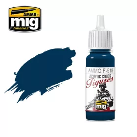  A.MIG-F518 FIGURES PAINTS MARINE BLUE - Tengerkék akril makett festék figurafestéshez
