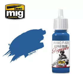   A.MIG-F523 FIGURES PAINTS UNIFORM BLUE - Egyenruha kék akril makett festék figurafestéshez