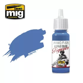   A.MIG-F525 FIGURES PAINTS MEDIUM BLUE - Középkék akril makett festék figurafestéshez
