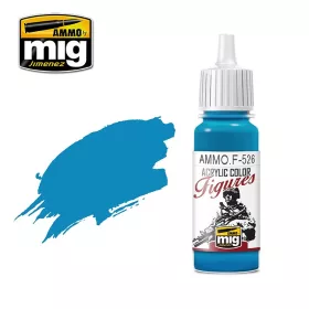   A.MIG-F526 FIGURES PAINTS CYAN - Ciánkék akril makett festék figurafestéshez