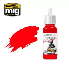   A.MIG-F527 FIGURES PAINTS PURE RED - Tiszta piros akril makett festék figurafestéshez