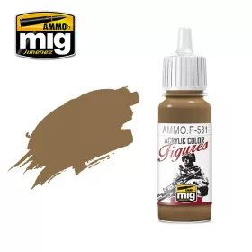   A.MIG-F531 FIGURES PAINTS LIGHT BROWN - Világosbarna akril makett festék figurafestéshez