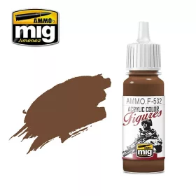   A.MIG-F532 FIGURES PAINTS RED BROWN - Vörösbarna akril makett festék figurafestéshez