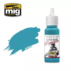   A.MIG-F543 FIGURES PAINTS GREEN BLUE - Zöldeskék akril makett festék figurafestéshez