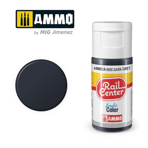 AMMO.R-0005 RAIL CENTER Dark Grey akril makett festék