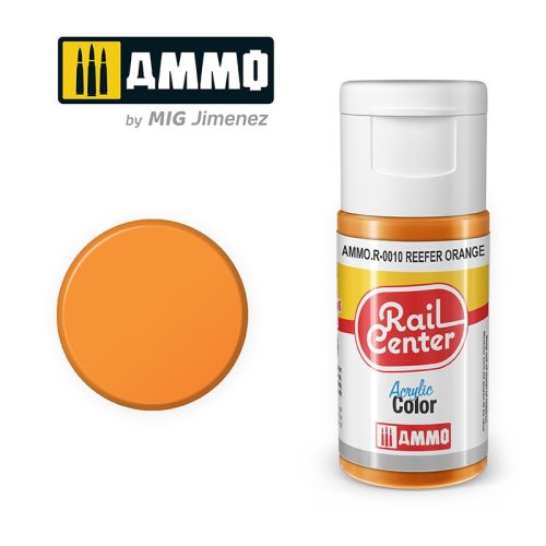 AMMO.R-0010 RAIL CENTER Reefer Orange akril makett festék