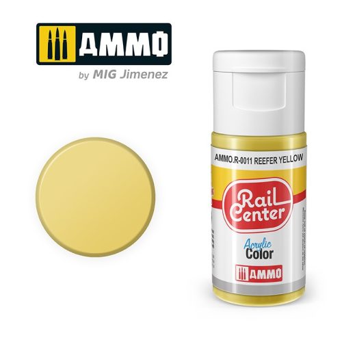 AMMO.R-0011 RAIL CENTER Reefer Yellow akril makett festék