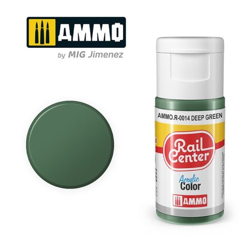 AMMO.R-0014 RAIL CENTER Deep Green akril makett festék