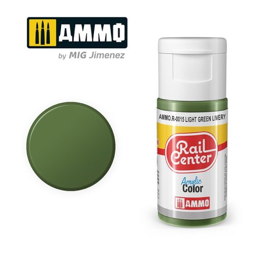 AMMO.R-0015 RAIL CENTER Light Green Livery akril makett festék