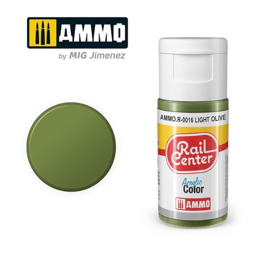 AMMO.R-0016 RAIL CENTER Light Olive akril makett festék