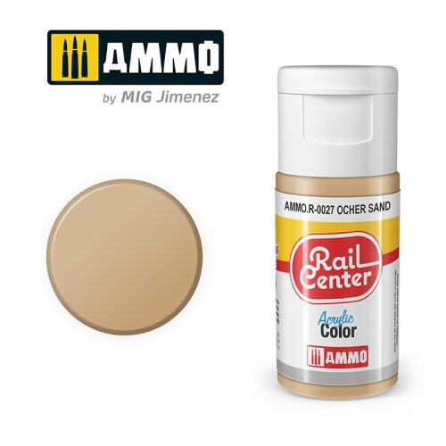 AMMO.R-0027 RAIL CENTER Ochre Sand akril makett festék