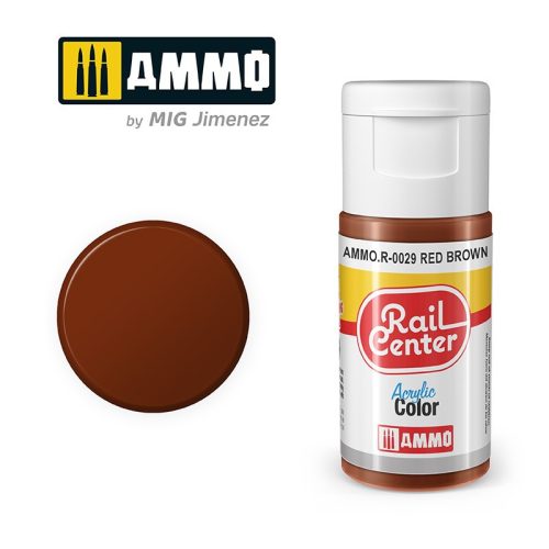 AMMO.R-0029 RAIL CENTER Red Brown akril makett festék