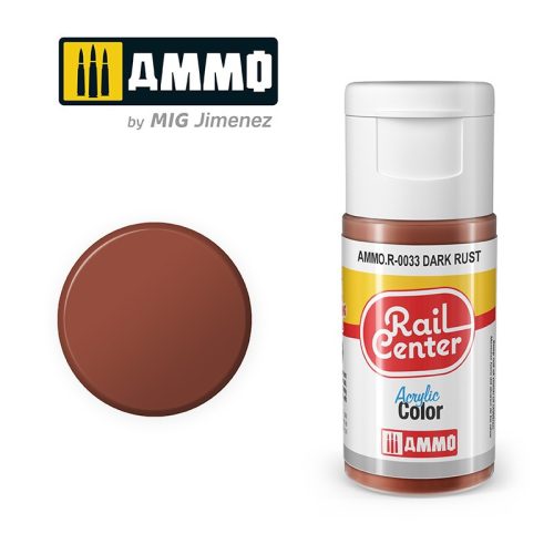 AMMO.R-0033 RAIL CENTER Dark Rust akril makett festék