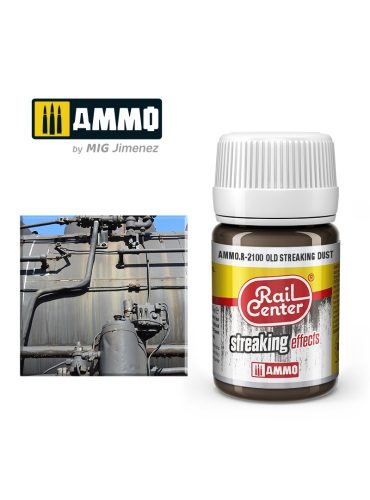 AMMO.R-2100 Kosz csíkok vasúti járművekhez - RAIL CENTER Old Streaking Dust (35 ml)