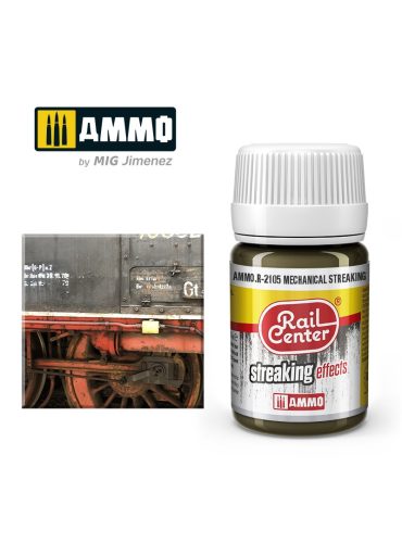 AMMO.R-2105 Kosz csíkok vasúti járművekhez - RAIL CENTER Mechanical Streaking (35 ml)