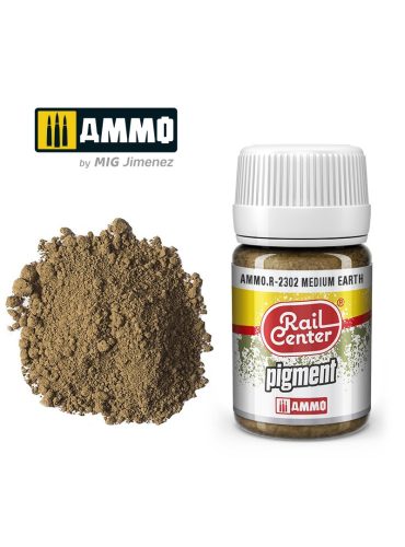 AMMO.R-2302 Pigmentpor - RAIL CENTER Pigment Medium Earth (35 ml)