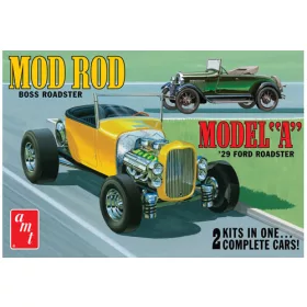 AMT 1002 1929 Ford Model A Roadster (1/25) autó makett