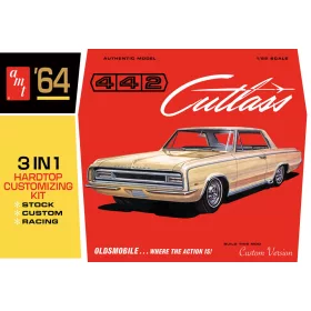 AMT 1066 1964 Olds Cutlass 442 Hardtop (1/25) autó makett