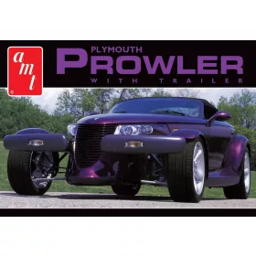   AMT 1083M 1997 Plymouth Prowler with Trailer (1/25) autó makett